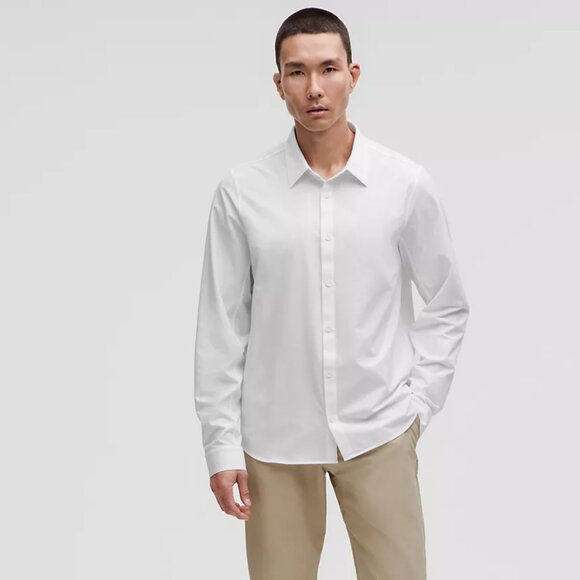 BNWT Lululemon New Venture Long-Sleeve Shirt Classic-Fit, White, XS - Picture 3 of 6